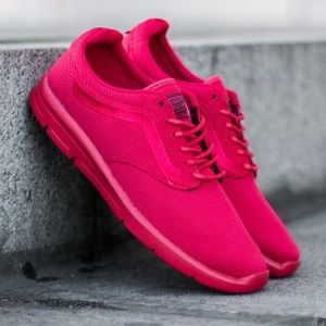 All red athletic shoes